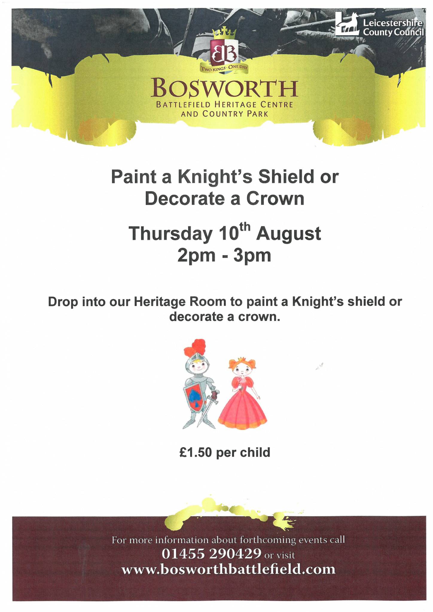Paint a Knight’s Shield or  Decorate a Crown
