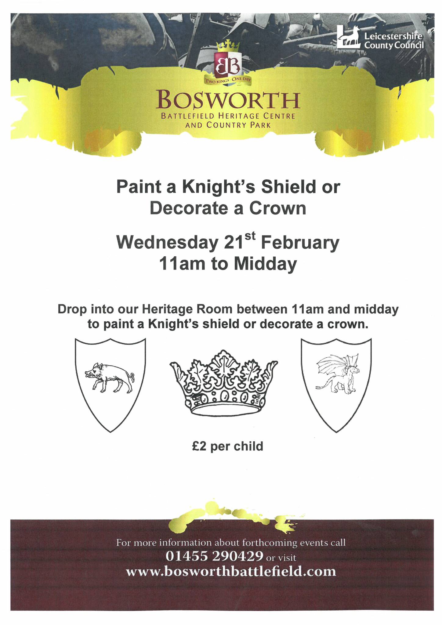 Paint a Knight's Shield or Decorate a Crown