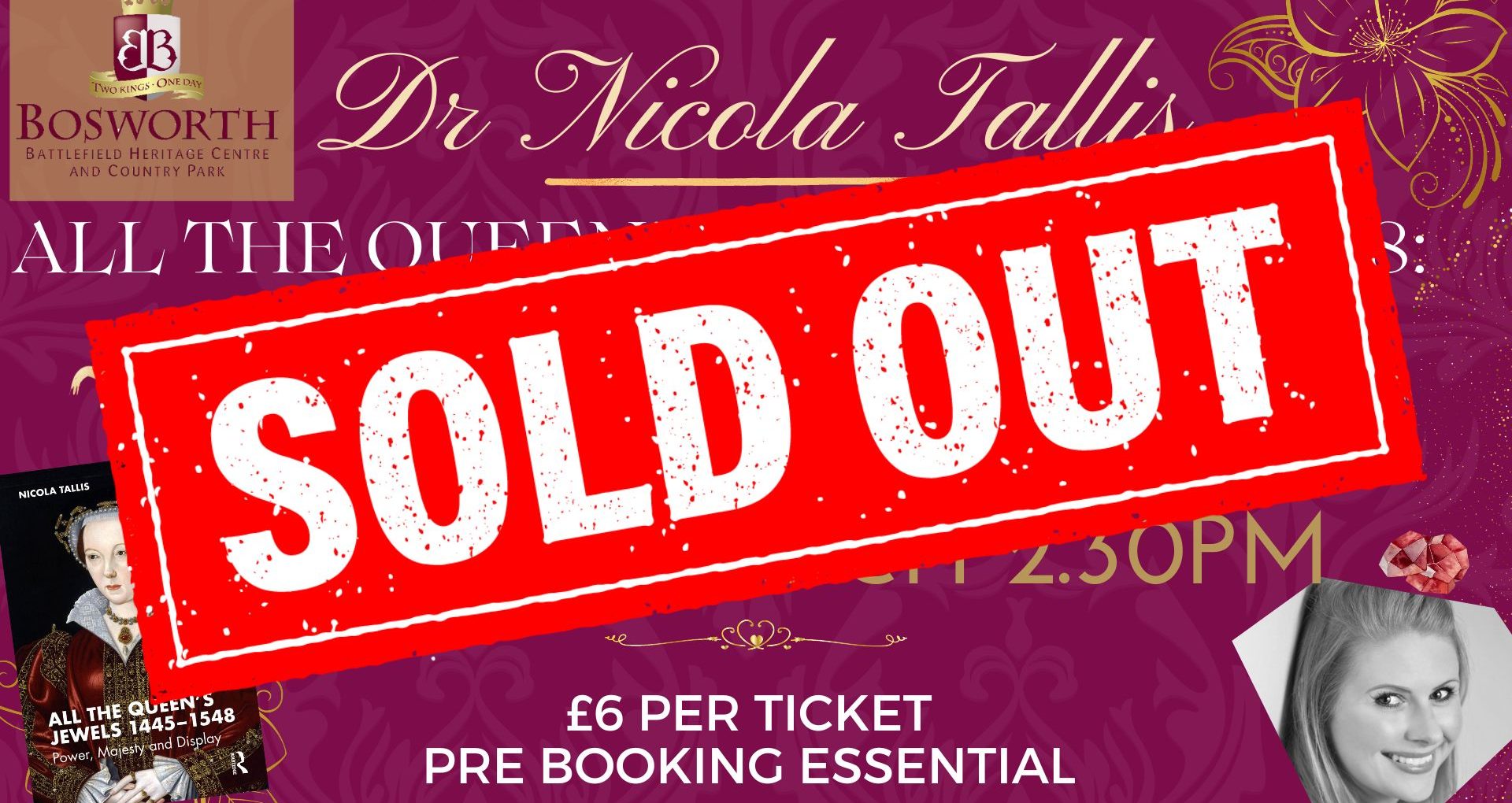 SOLD OUT! Nicola Tallis Talk - All the Queen’s Jewels 1445-1548: Power, Majesty and Display