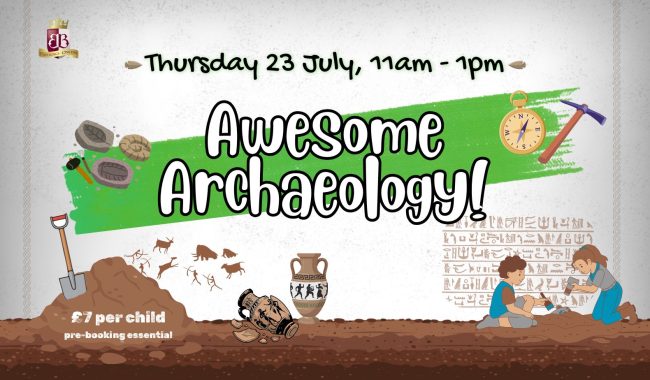 Awesome Archaeology Poster Facebook Cover Aspect Ratio 650 380
